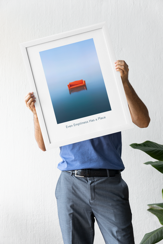 Even Emptiness Has a Place – Minimalist Art Poster