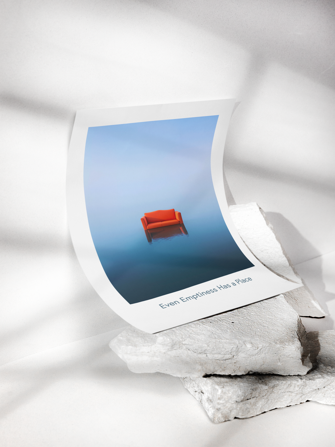 Even Emptiness Has a Place – Minimalist Art Poster