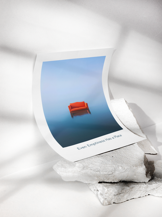 Even Emptiness Has a Place – Minimalist Art Poster