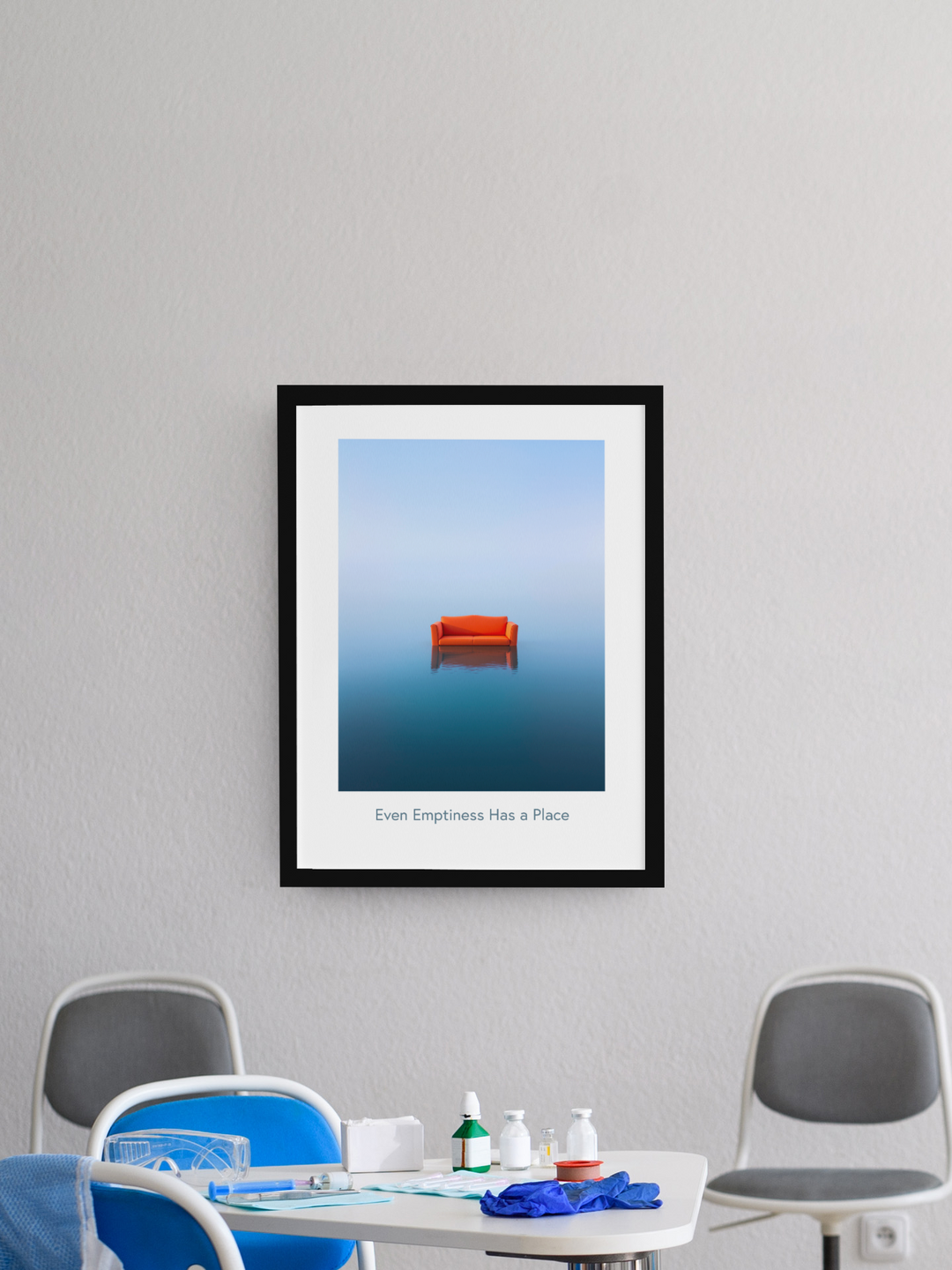 Even Emptiness Has a Place – Minimalist Art Poster