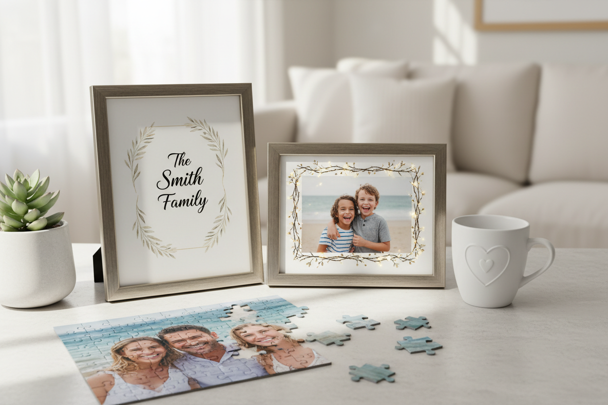 order now for your personalised jigsaw puzzles and framed photos.