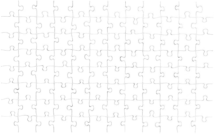 120-piece blank paper jigsaw puzzle ready for custom photo printing and personalized puzzle creation by printlagoon.