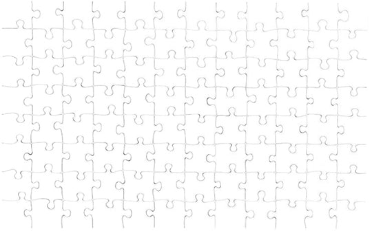 120-piece blank paper jigsaw puzzle ready for custom photo printing and personalized puzzle creation by printlagoon.