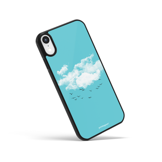 Birds and Sky Glass Phone Case