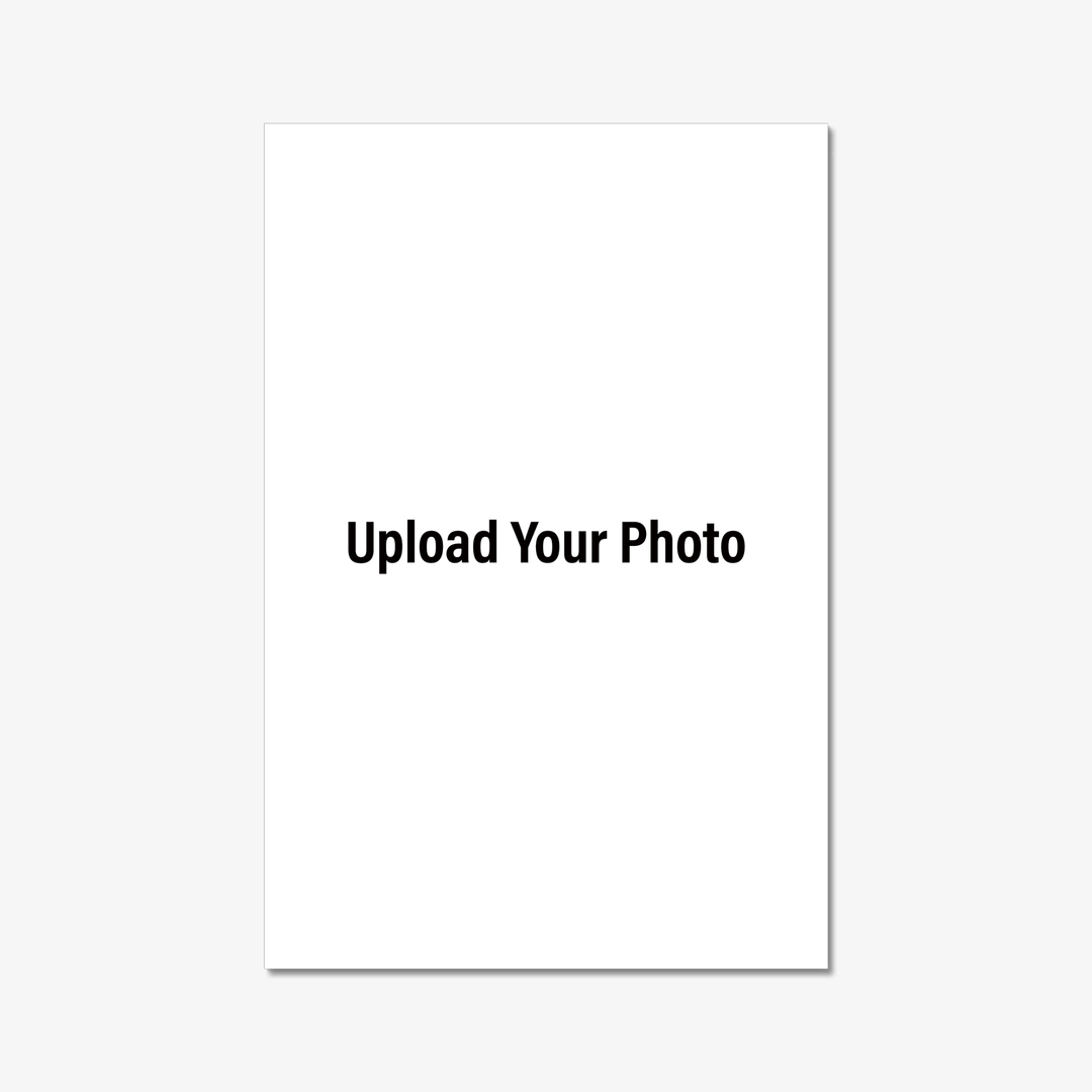 Placeholder image with text 'Upload Your Photo' on a white background. Custom acrylic photo print by printlagoon