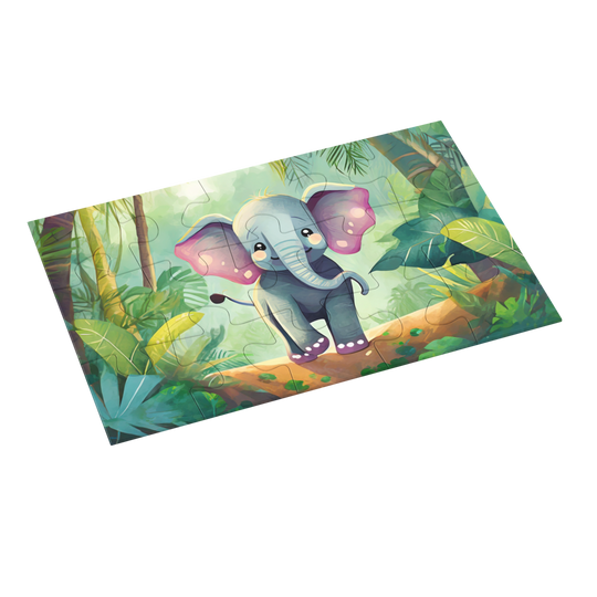 Elephant Jigsaw Puzzle by printlagoon