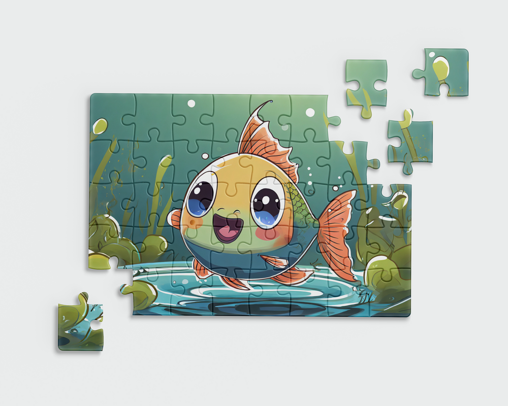 Colourful Fish Jigsaw Puzzle by printlagoon