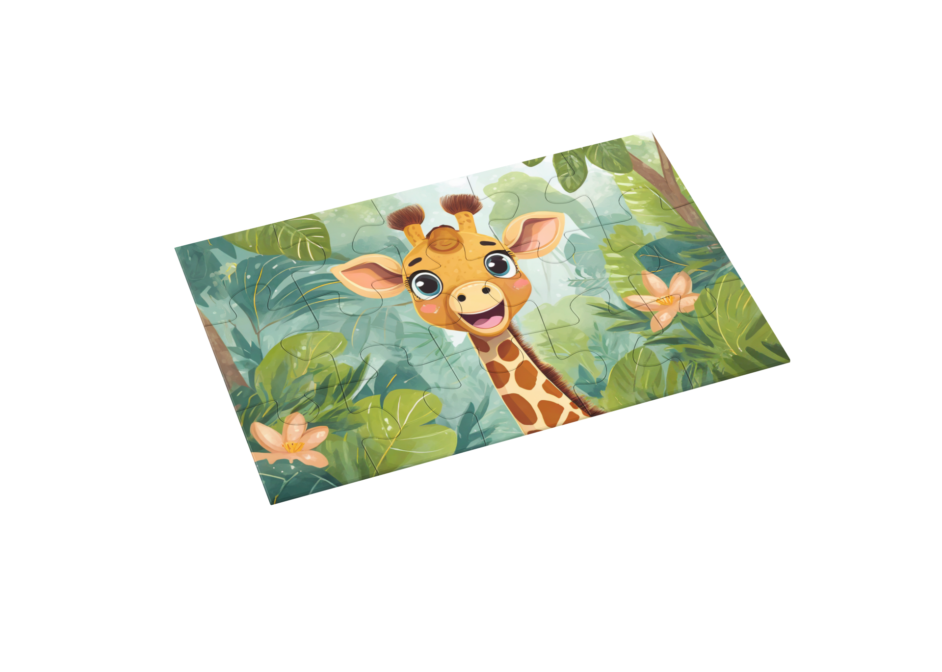 Giraffe Jigsaw Puzzle by printlagoon