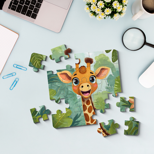 Giraffe Jigsaw Puzzle by printlagoon