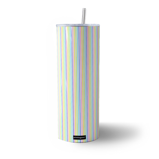 Colourful Lines Pattern Tumbler Bottle