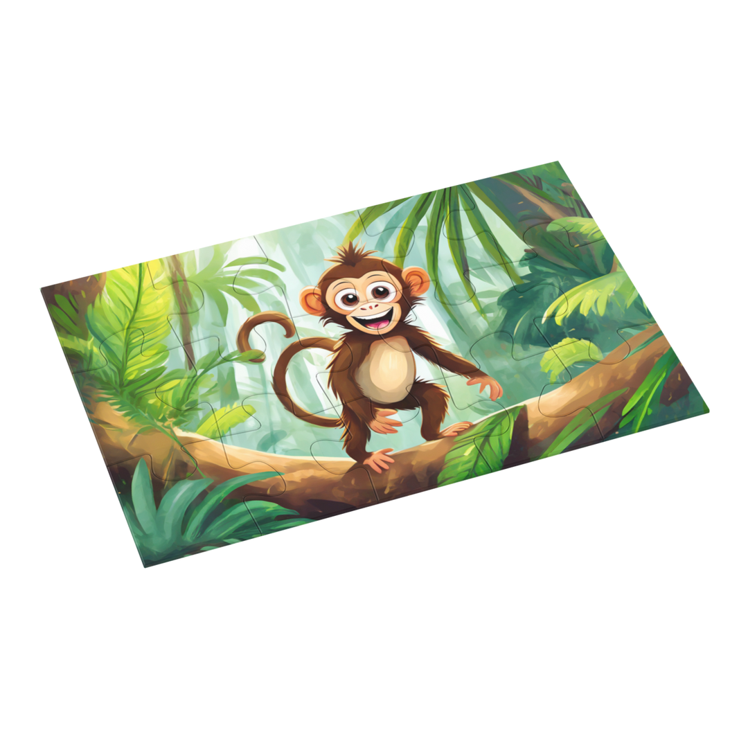 Monkey Jigsaw Puzzle by printlagoon