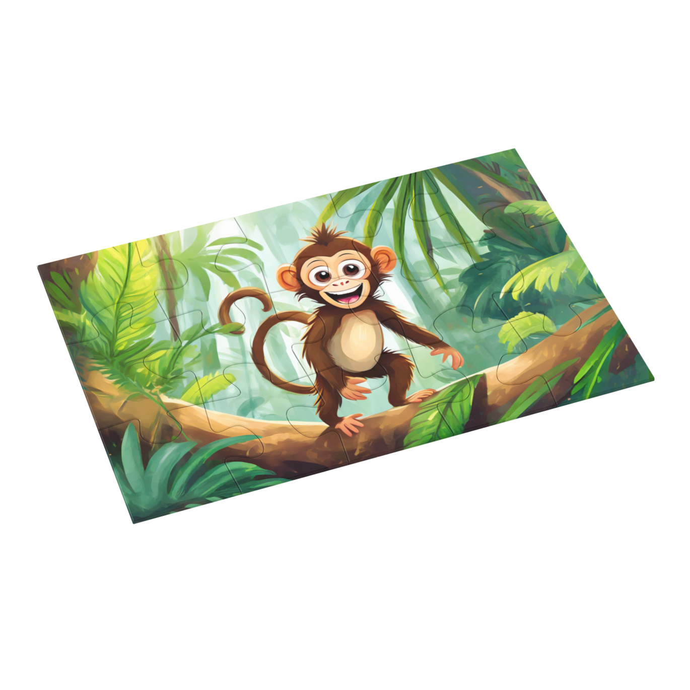 Monkey Jigsaw Puzzle by printlagoon