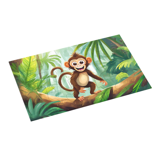 Monkey Jigsaw Puzzle by printlagoon