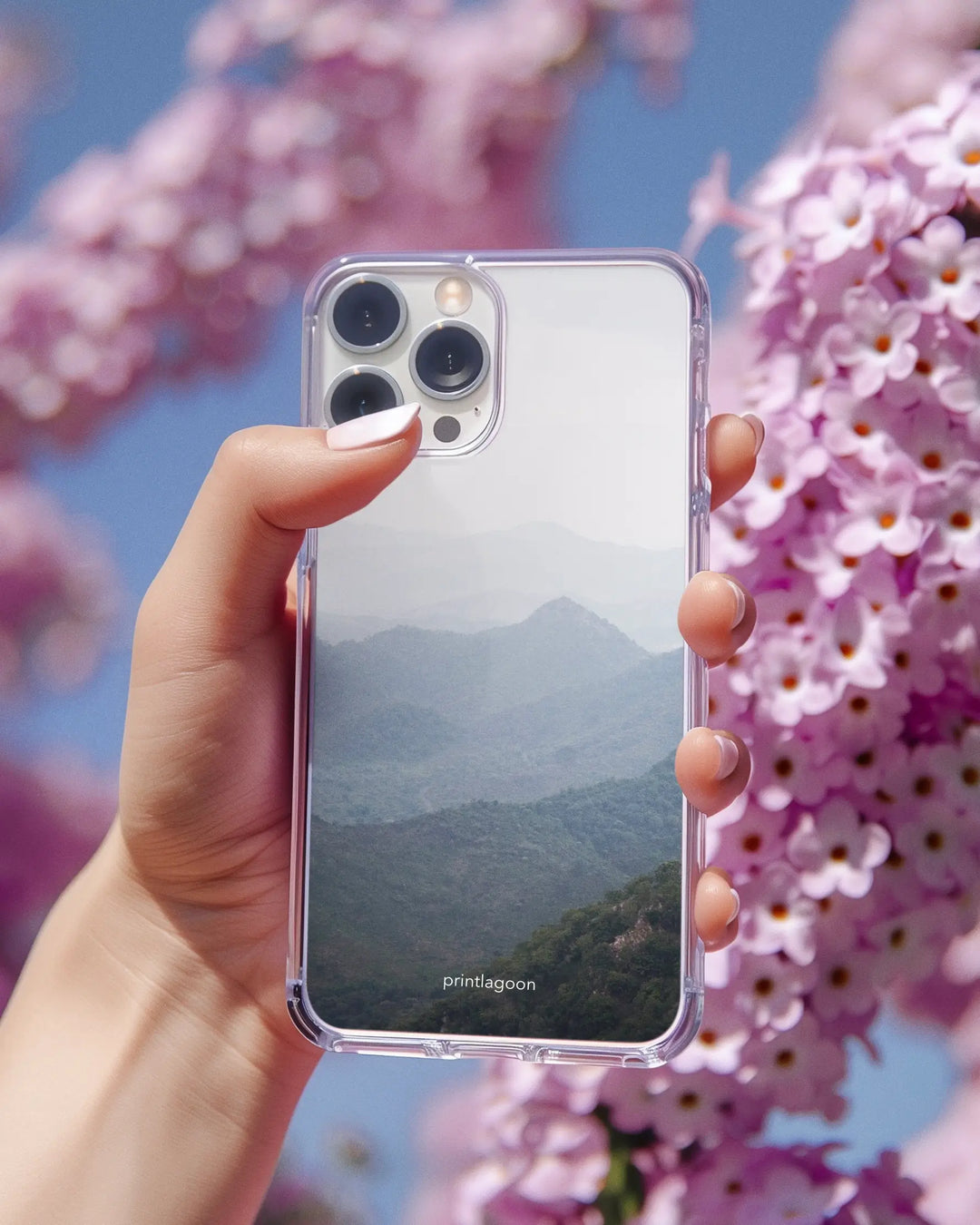 Customised hard clear case for iPhone by printlagoon