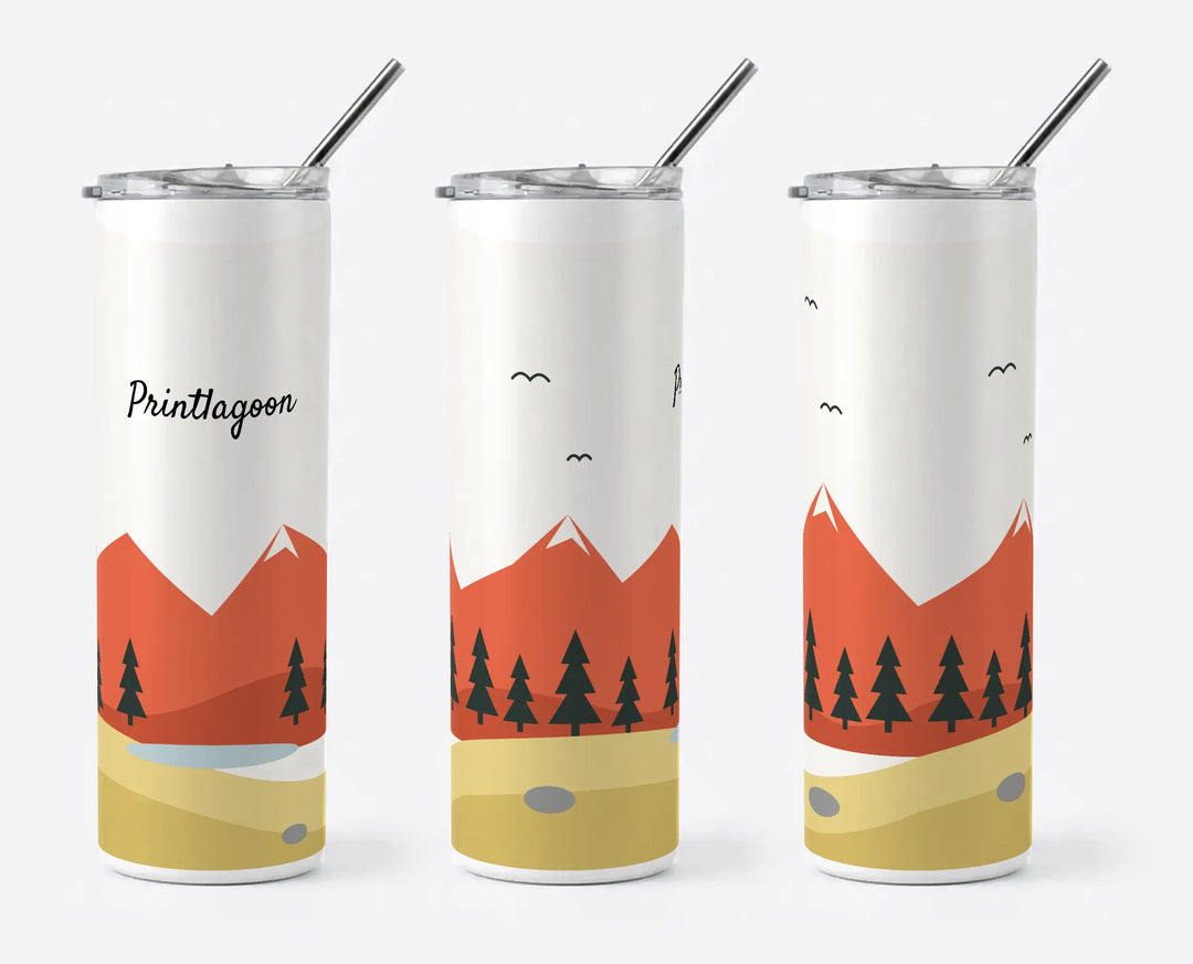 Personalised Tumbler with Straw | Custom Name &amp; Texts Tumbler