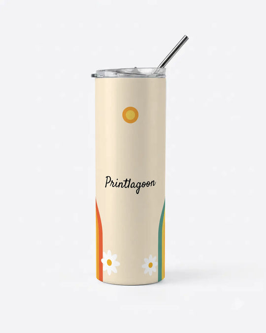 Personalised Tumbler with Straw | Custom Name &amp; Texts Tumbler