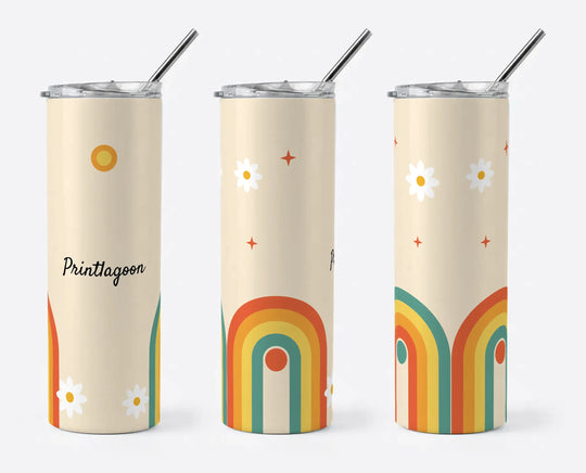 Personalised Tumbler with Straw | Custom Name &amp; Texts Tumbler