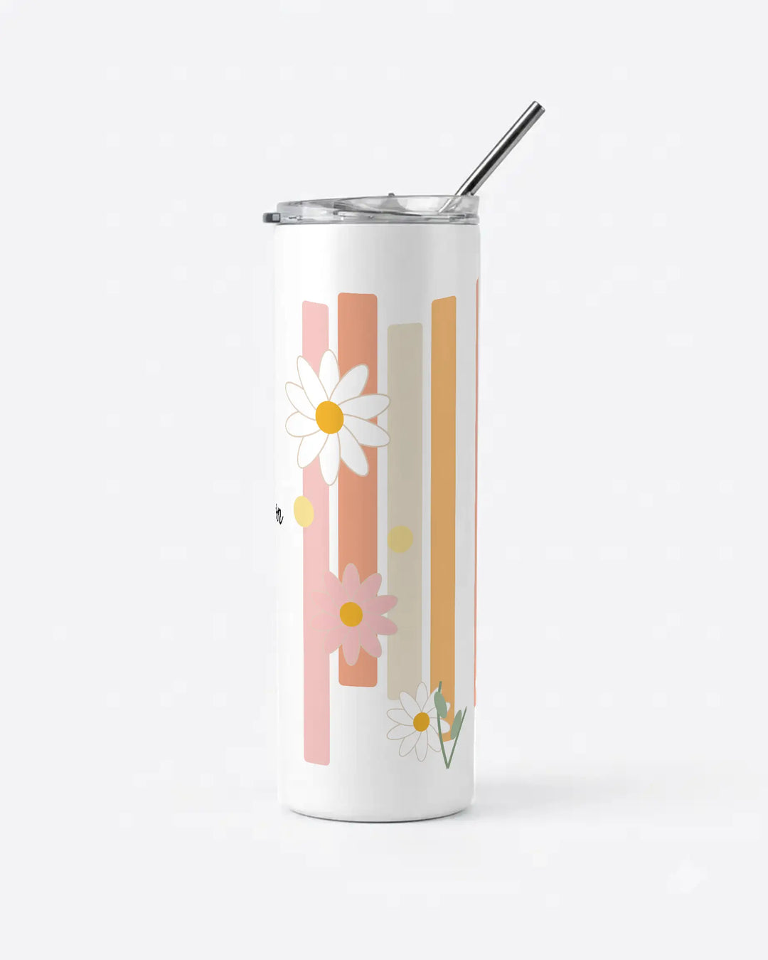 Personalised Tumbler with Straw | Custom Name &amp; Texts Tumbler
