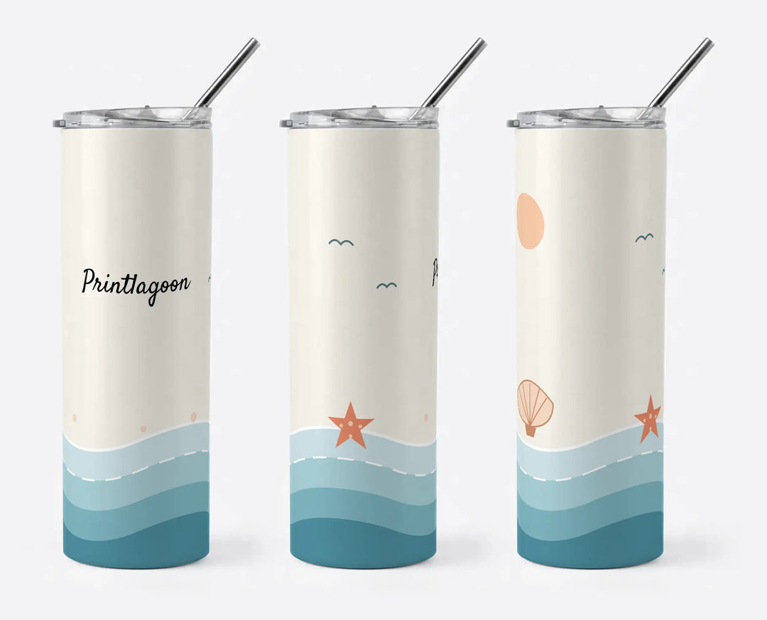 Personalised Tumbler with Straw | Custom Name &amp; Texts Tumbler