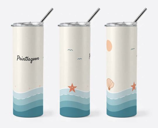 Personalised Tumbler with Straw | Custom Name &amp; Texts Tumbler