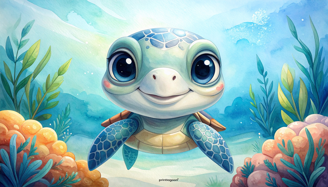 Smiling Sea Turtle Jigsaw Puzzle