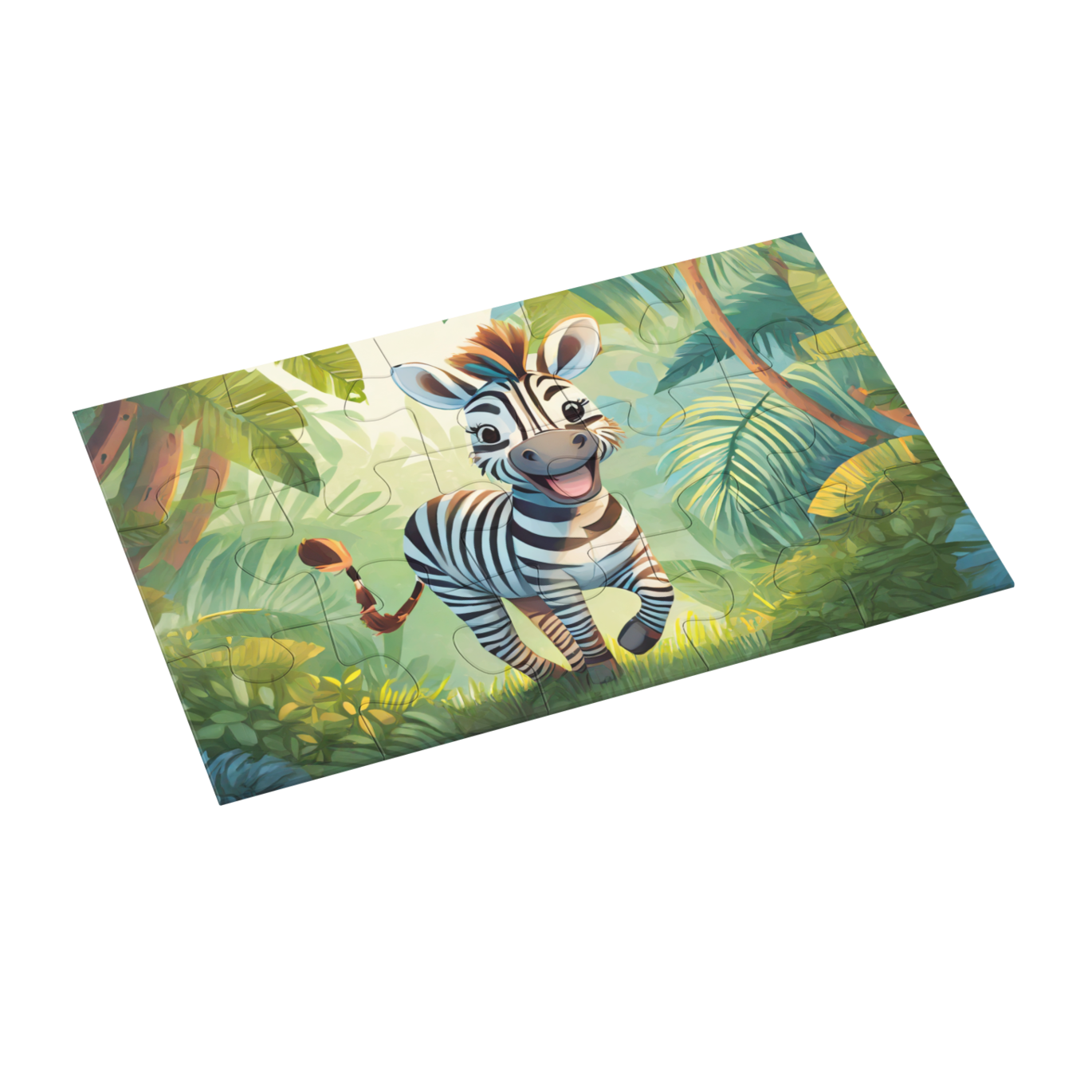 Zebra Jigsaw Puzzle by printlagoon