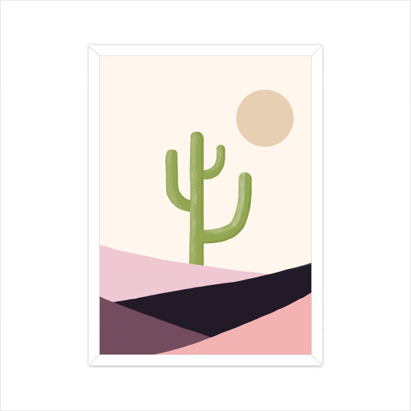 Cactus and Sun Print