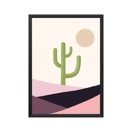 Cactus and Sun Print