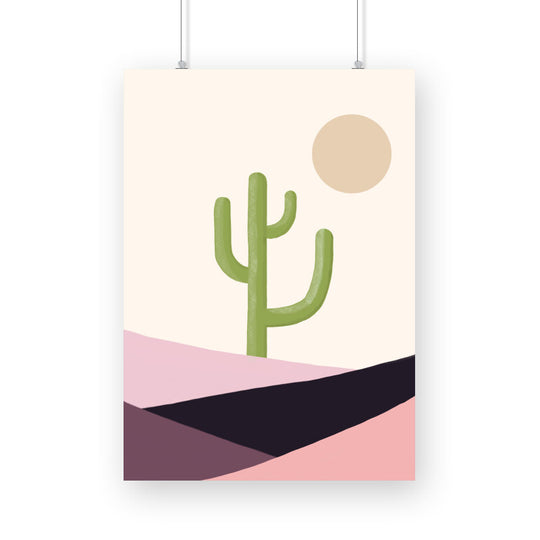 Cactus and Sun Print