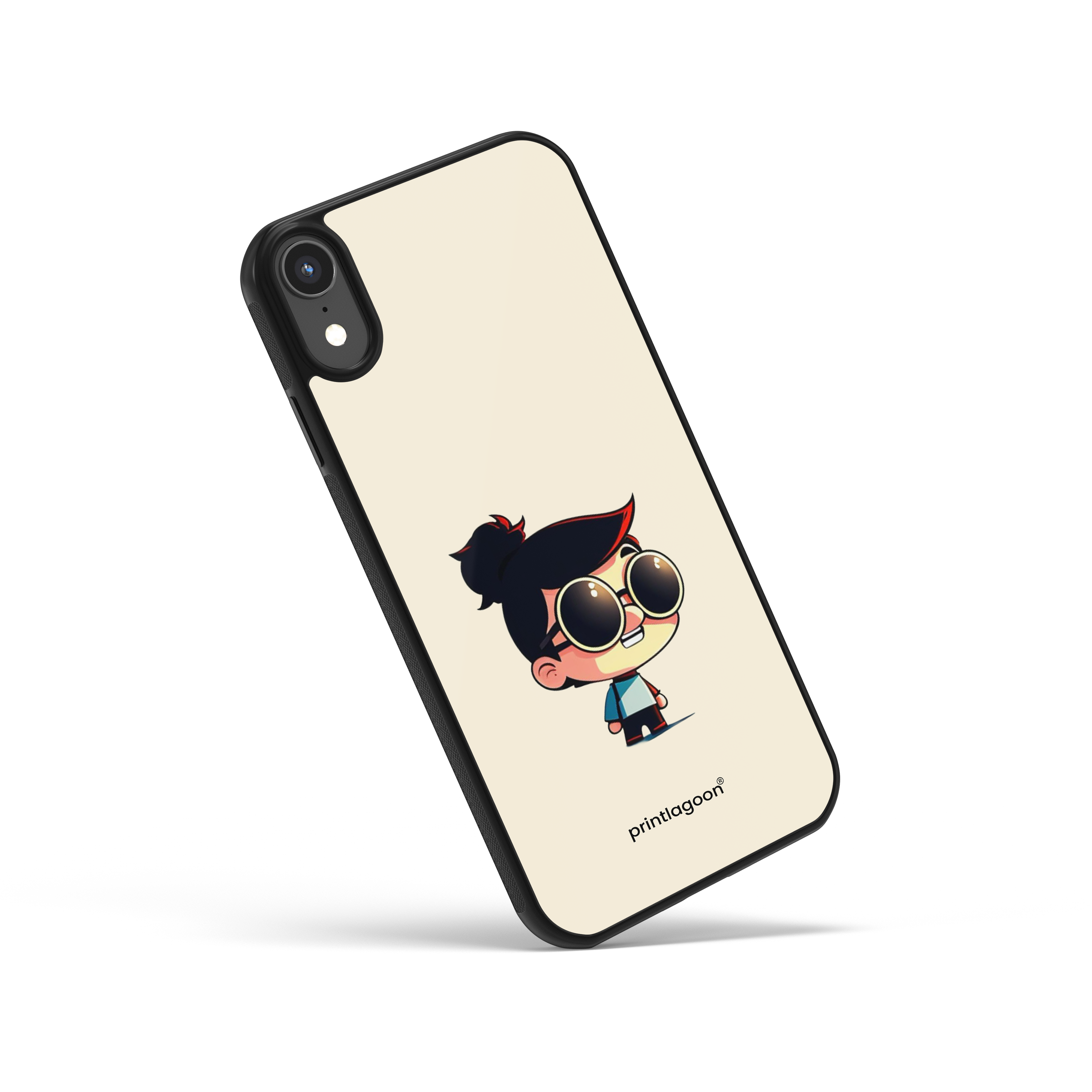 Stylish Boy Glass Phone Case by printlagoon