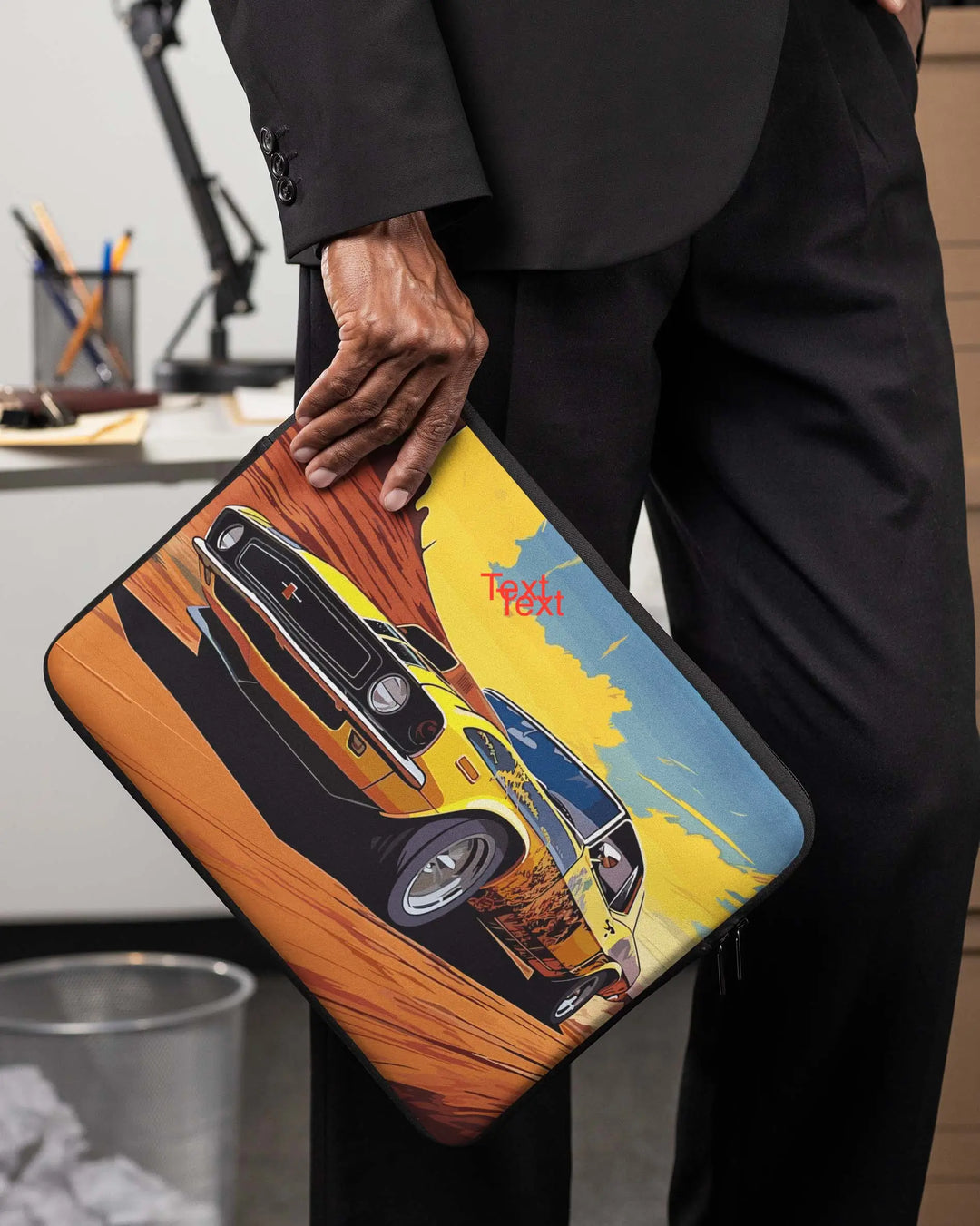 Personalised Laptop Sleeve with Custom Photo, Name &amp; Text | Custom Laptop Cover