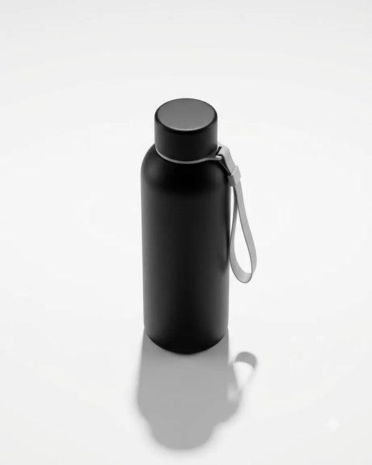 Personalised Photo Water Bottle – Matte Black 750ml Stainless Steel