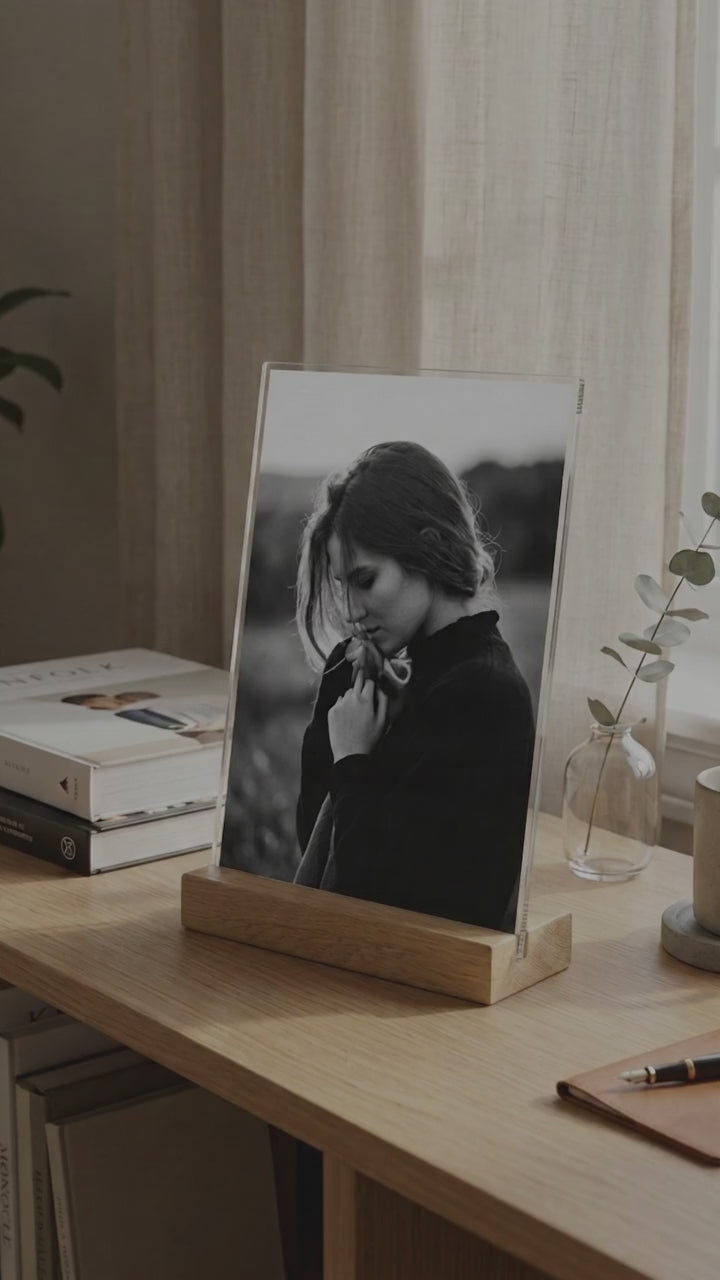 Personalised Acrylic Photo Frame with Stand
