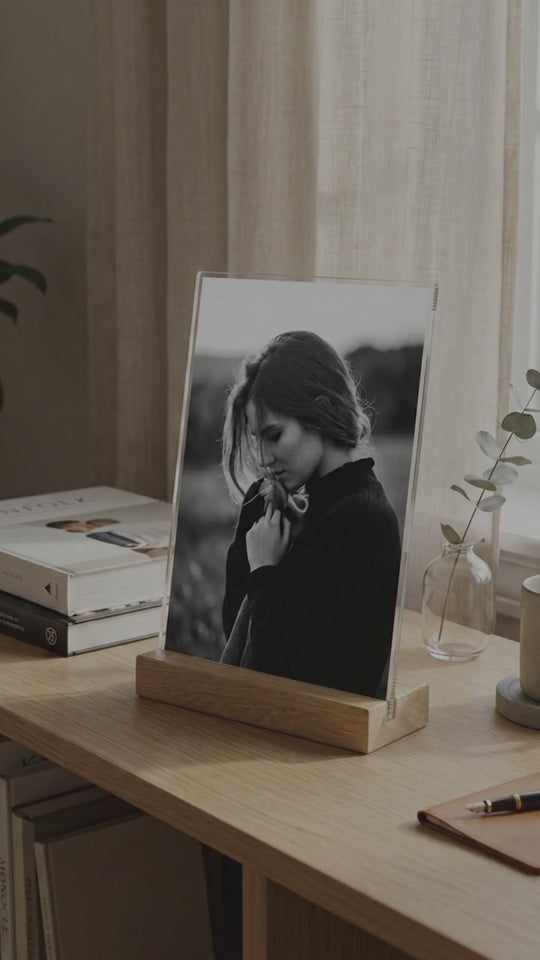 Personalised Acrylic Photo Frame with Stand