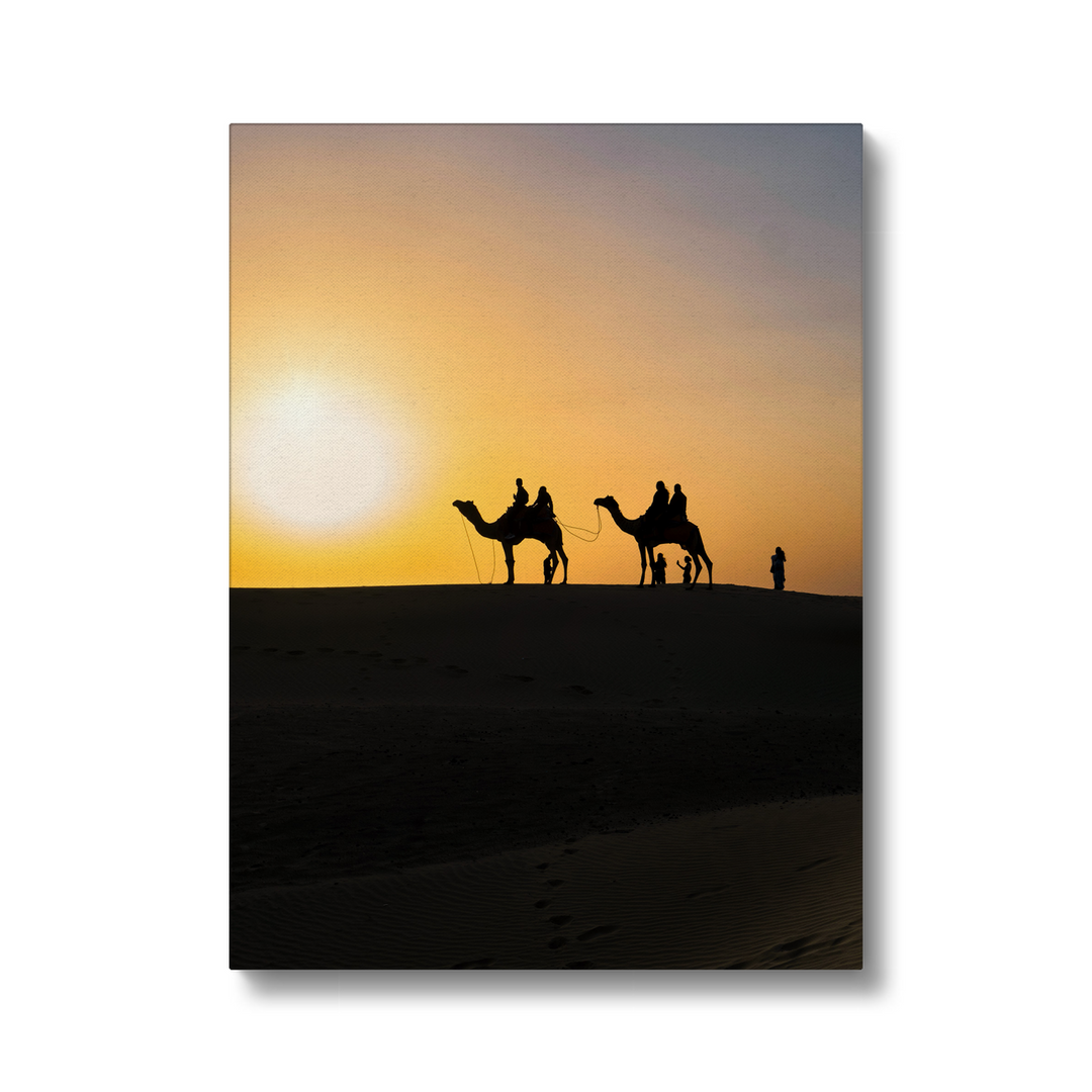 Stunning Sunset of Thar Desert in Jaisalmer Print