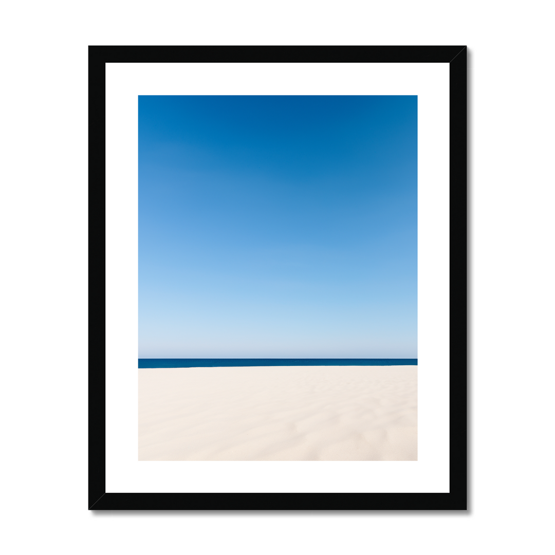 White Sand Beach and Clear Sky Print