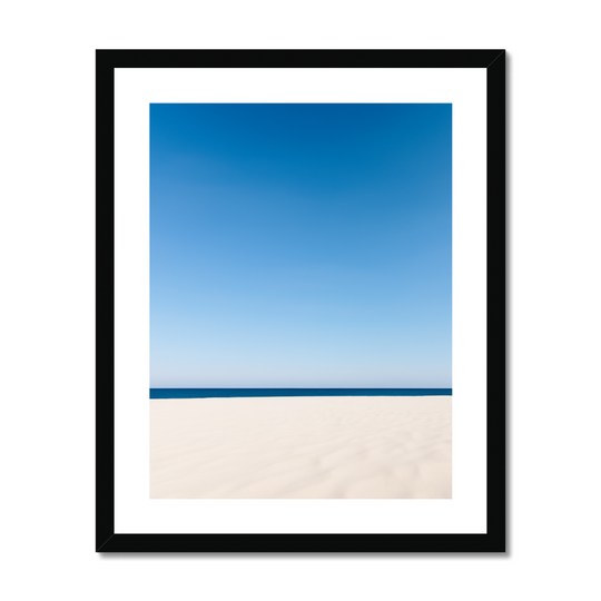 White Sand Beach and Clear Sky Print