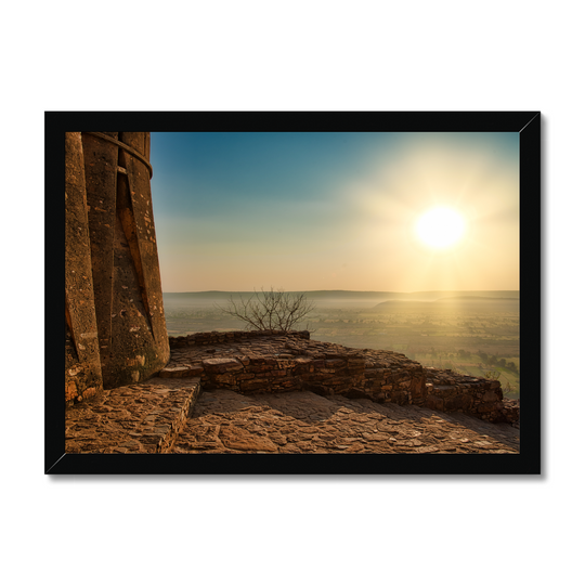 Scenic Sunrise From Chittaurgarh Fort Print