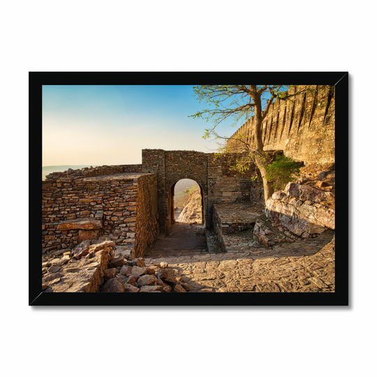 A Ruined Gate of Chittaurgarh Fort Print