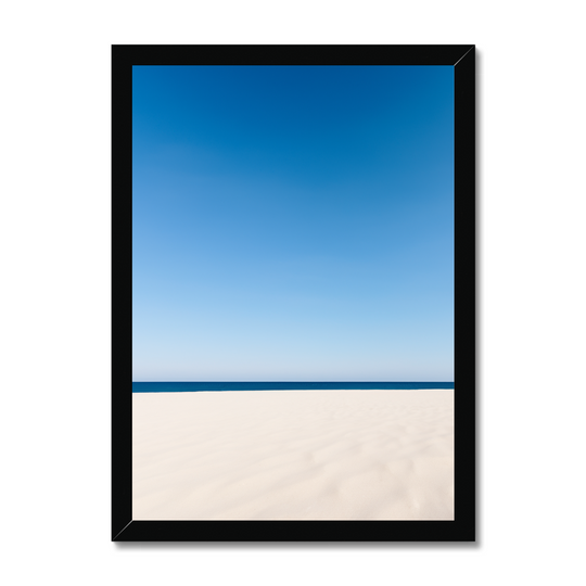 White Sand Beach and Clear Sky Print