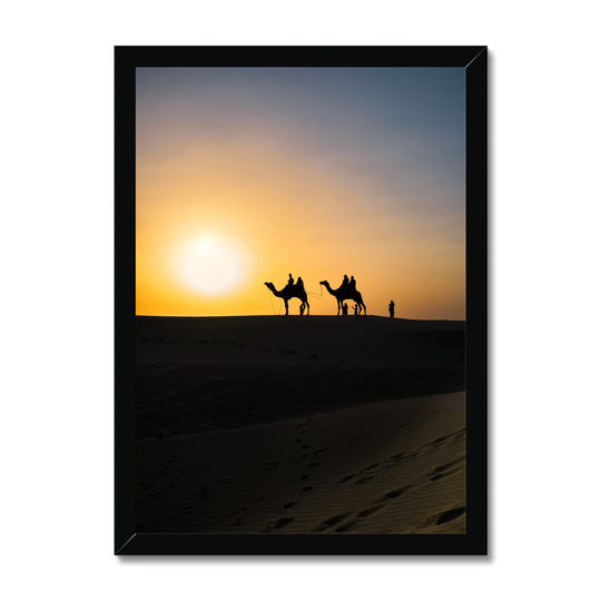 Stunning Sunset of Thar Desert in Jaisalmer Print