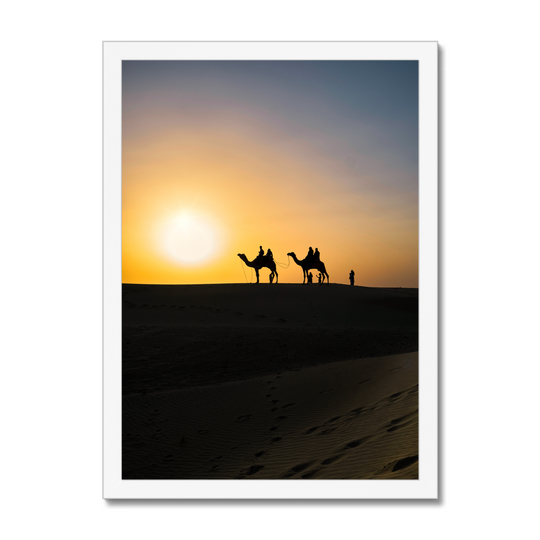 Stunning Sunset of Thar Desert in Jaisalmer Print