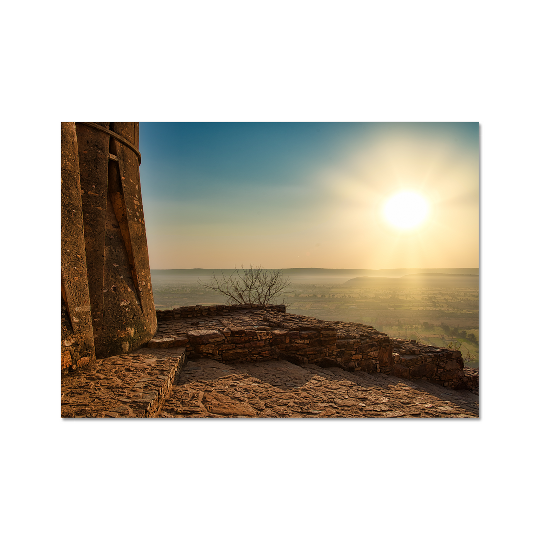 Scenic Sunrise From Chittaurgarh Fort Print