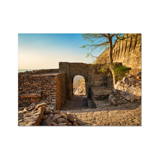 A Ruined Gate of Chittaurgarh Fort Print