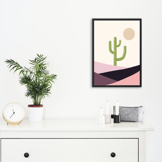 Cactus and Sun Print