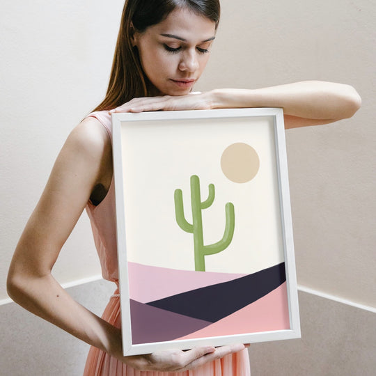 Cactus and Sun Print