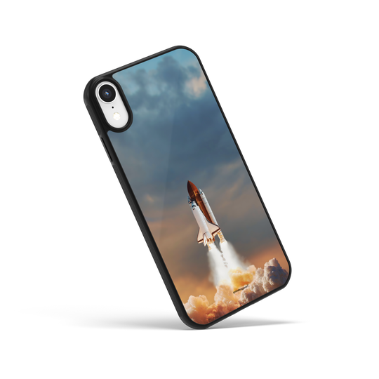 Spaceship Glass Phone Case