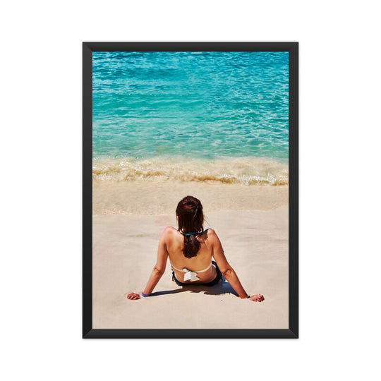 A Girl on The Beach Poster