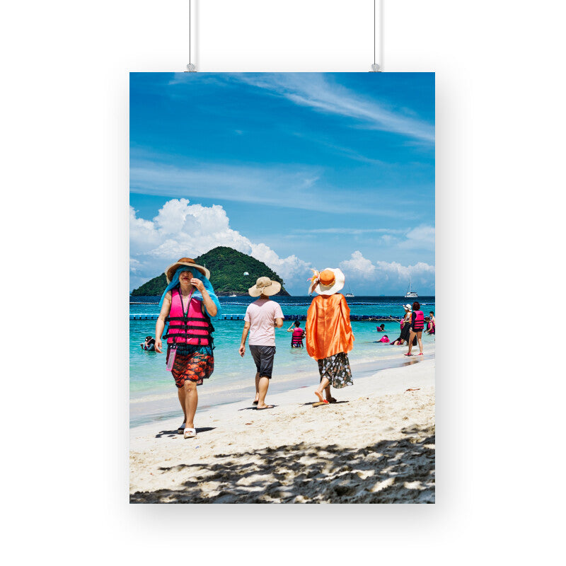 Colourful Beach Poster