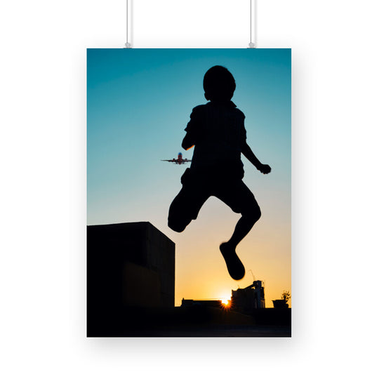 Flying Kid Poster